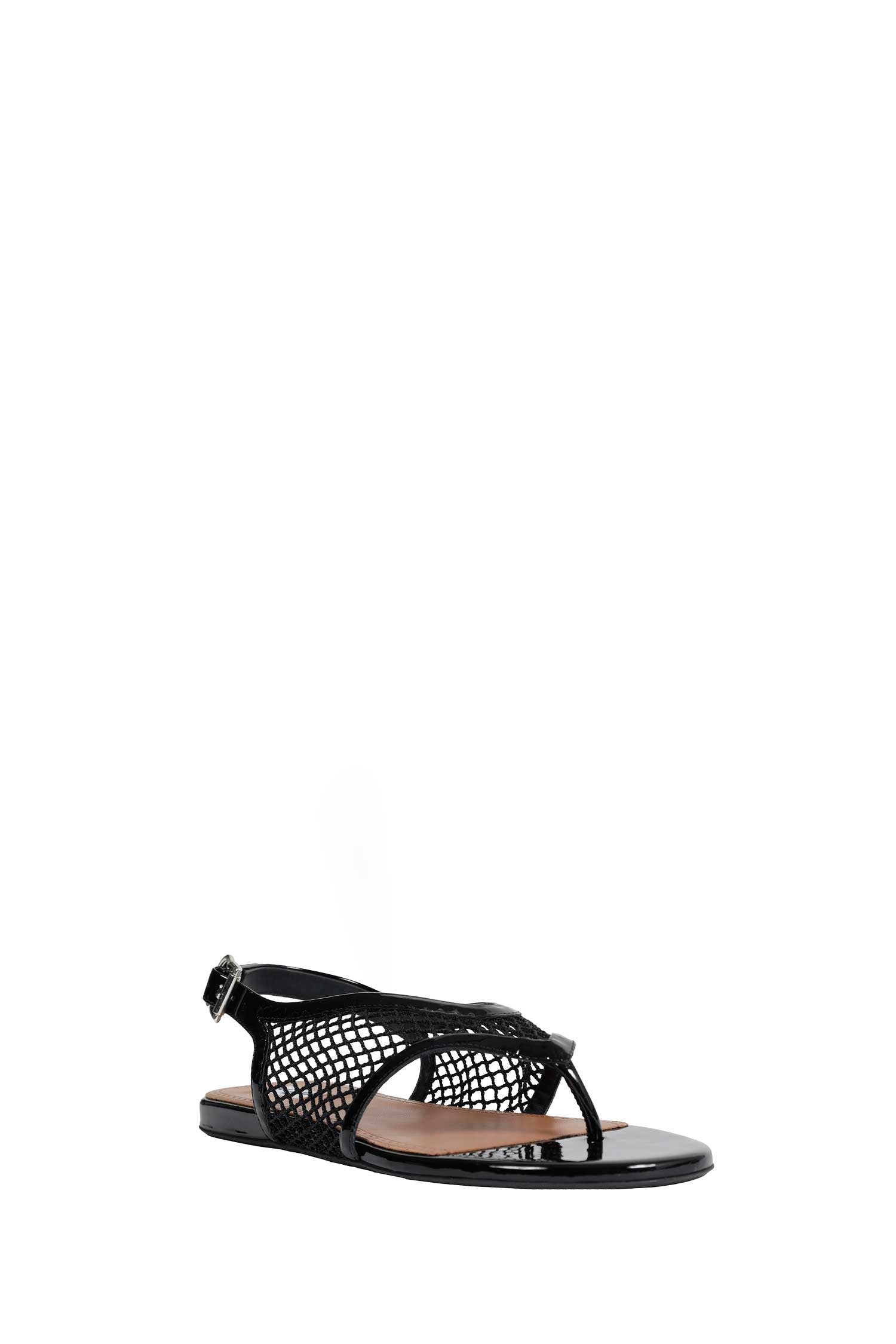 Fishnet Flat Sandals