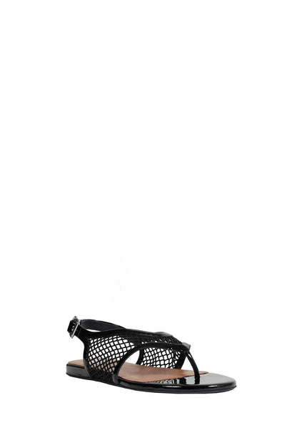 Fishnet Flat Sandals