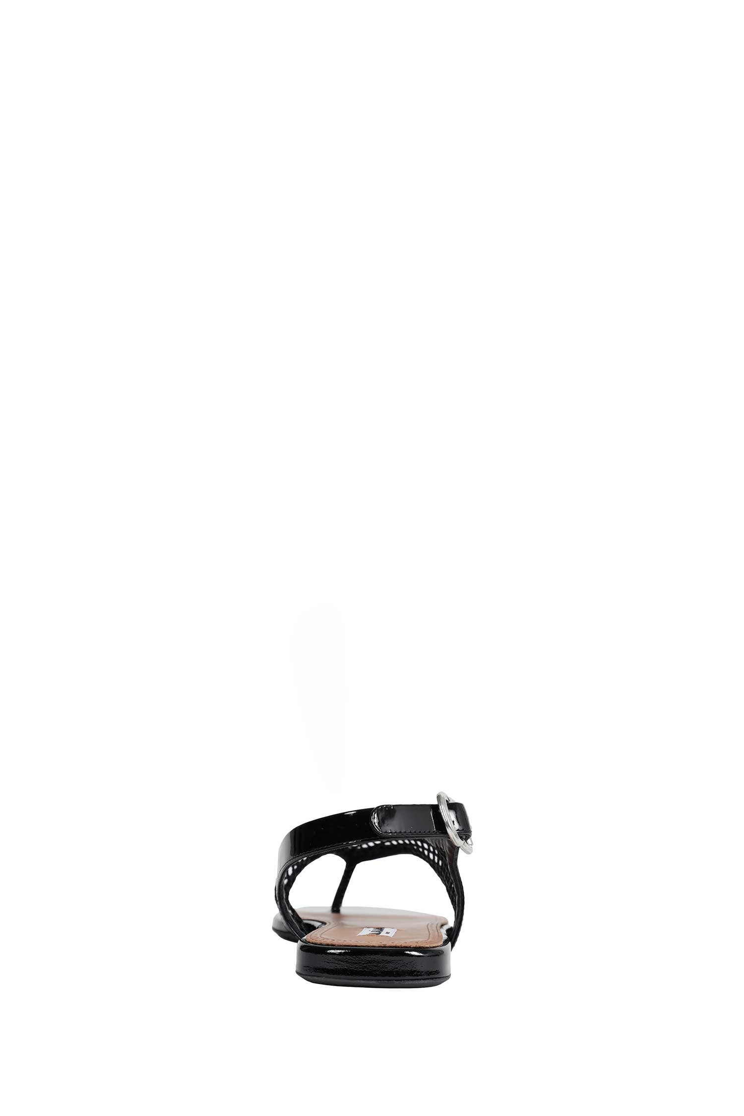 ALAIA Fishnet Flat Sandals woman