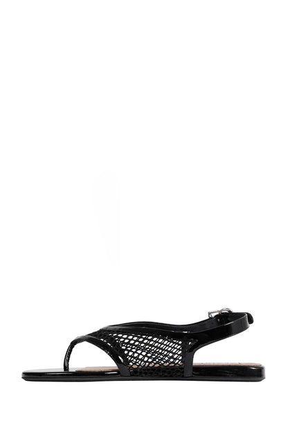 Fishnet Flat Sandals