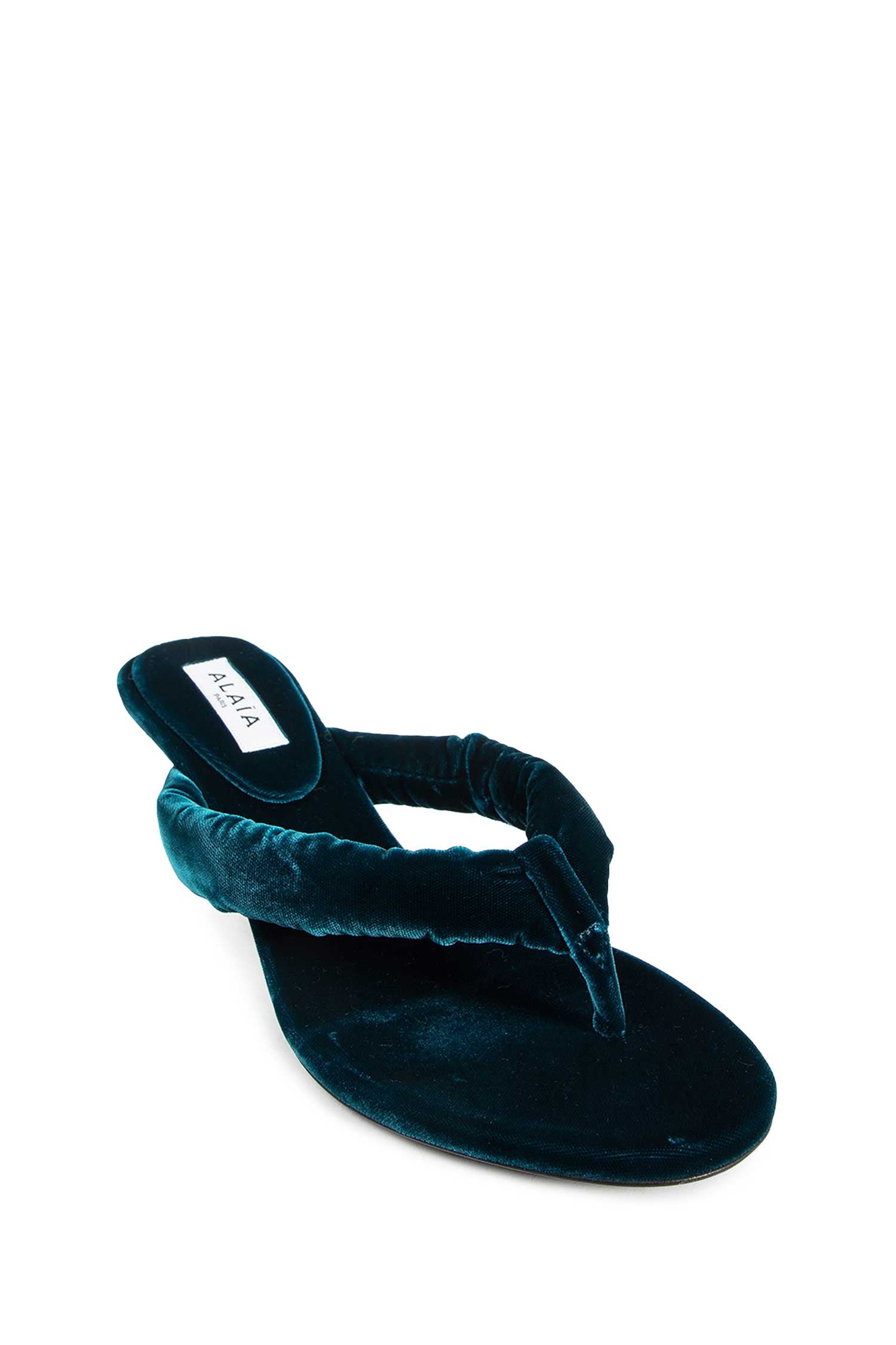 ALAIA WOMAN BLUE MULES