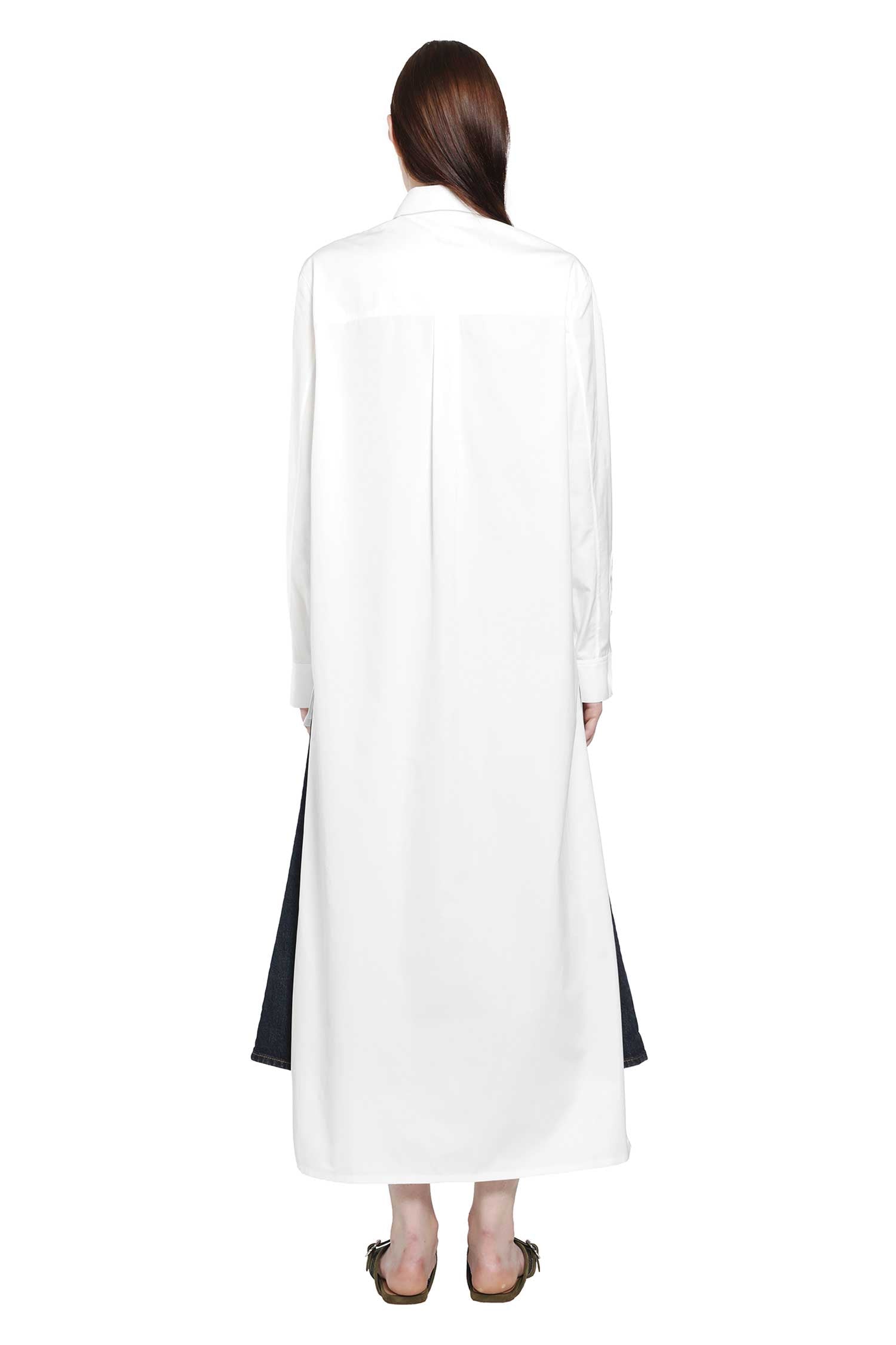 Asymmetric Cotton Poplin Shirt