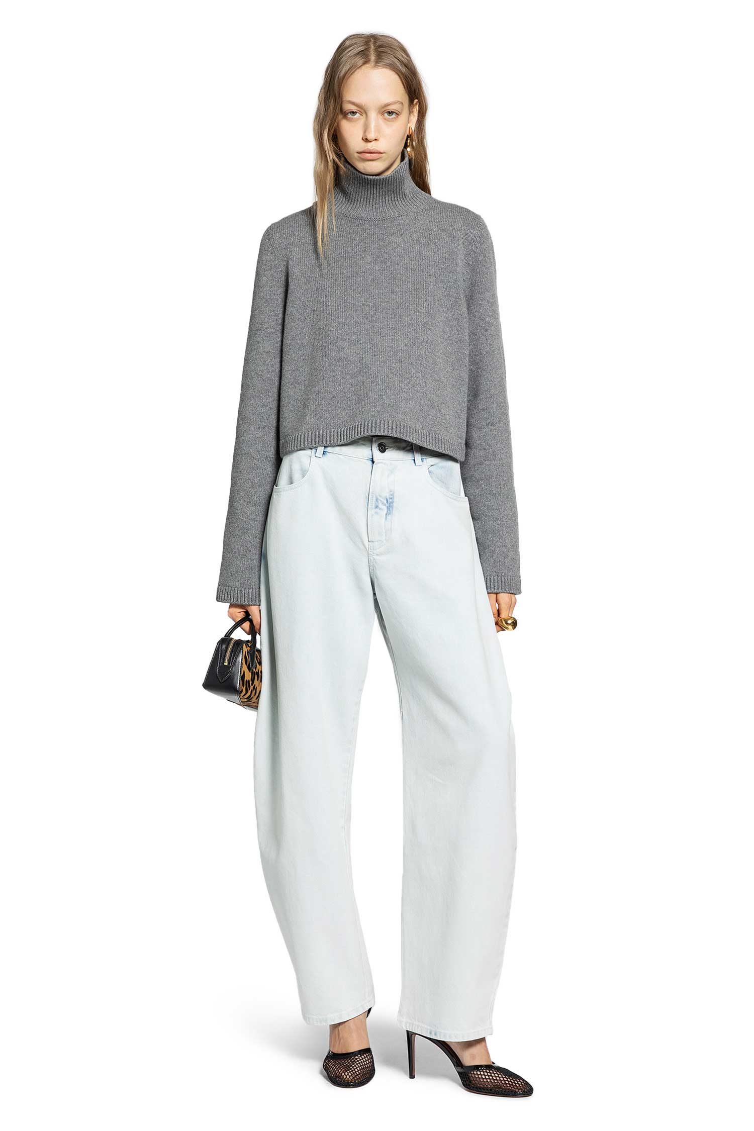 Cashmere Knit Cropped Jumper