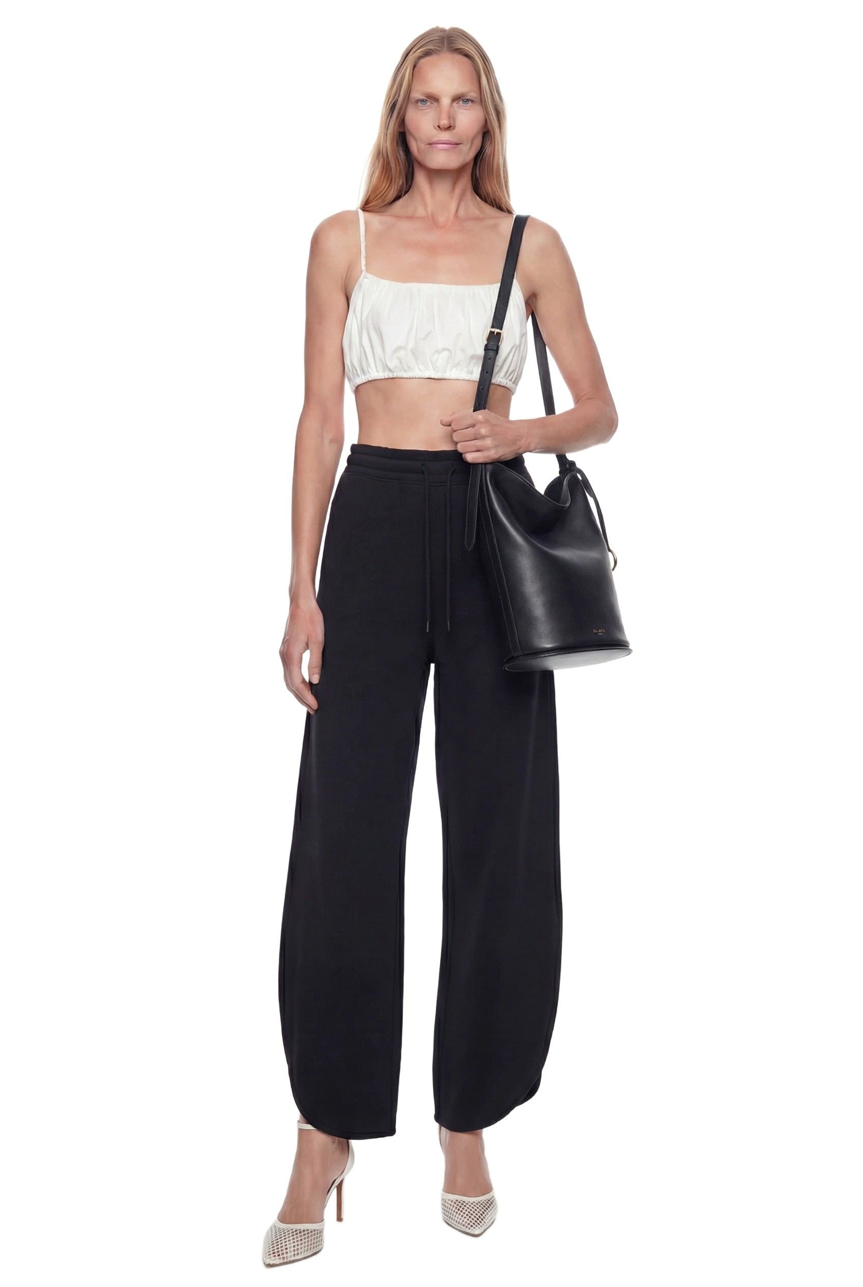 Pleated Cotton Bralette