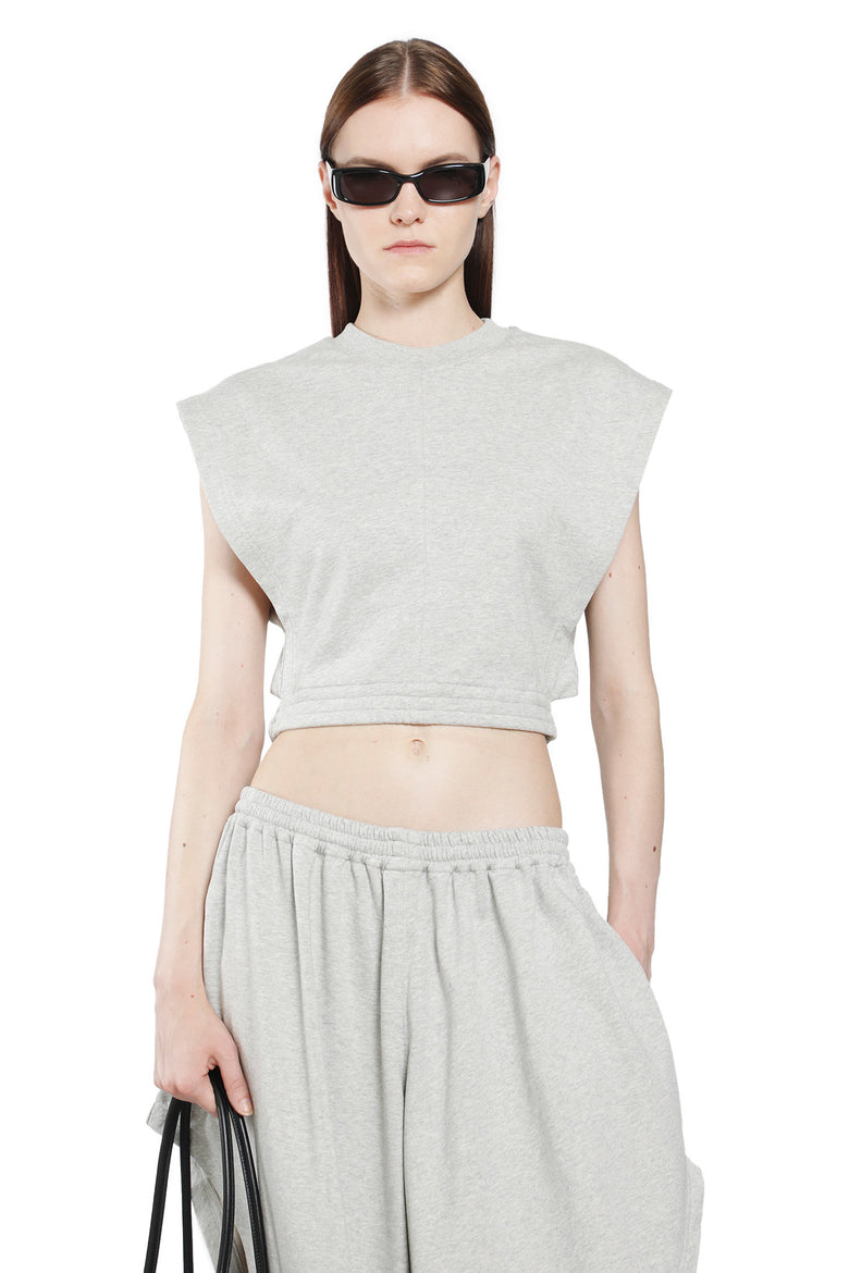 ALAIA Fleece Jersey Top woman