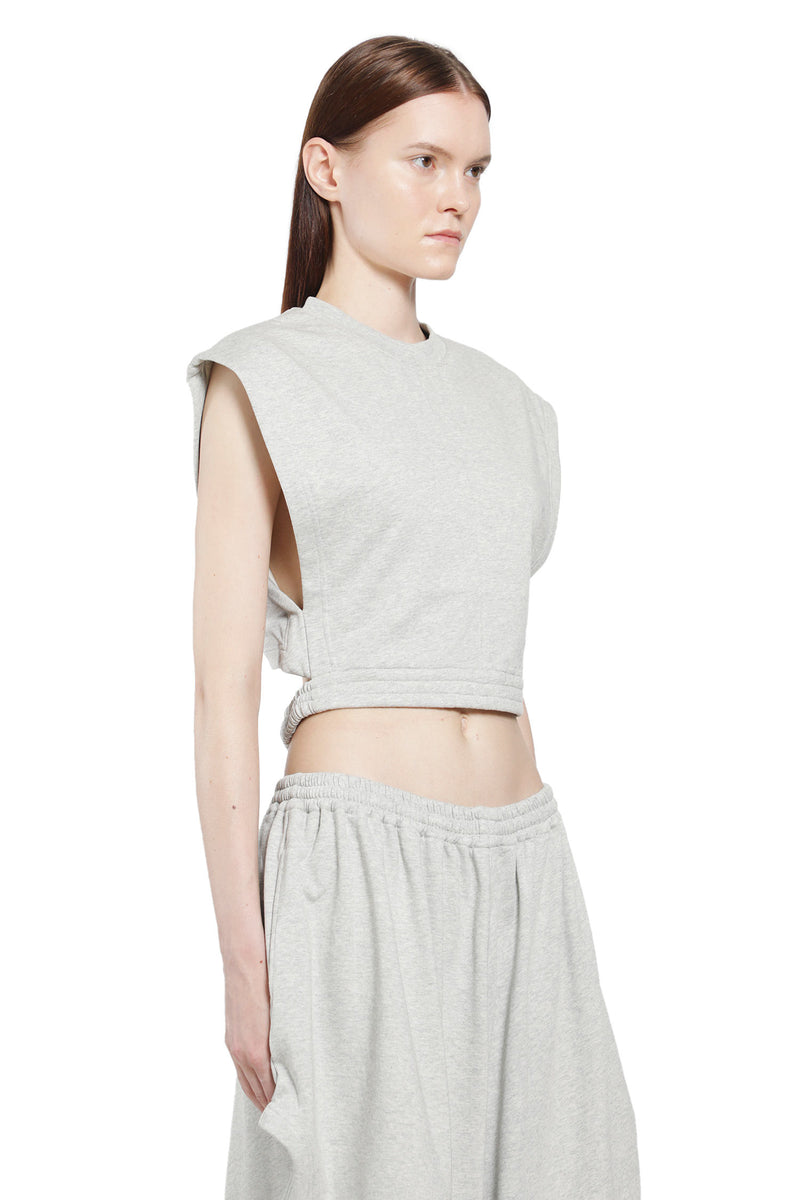 ALAIA Fleece Jersey Top woman