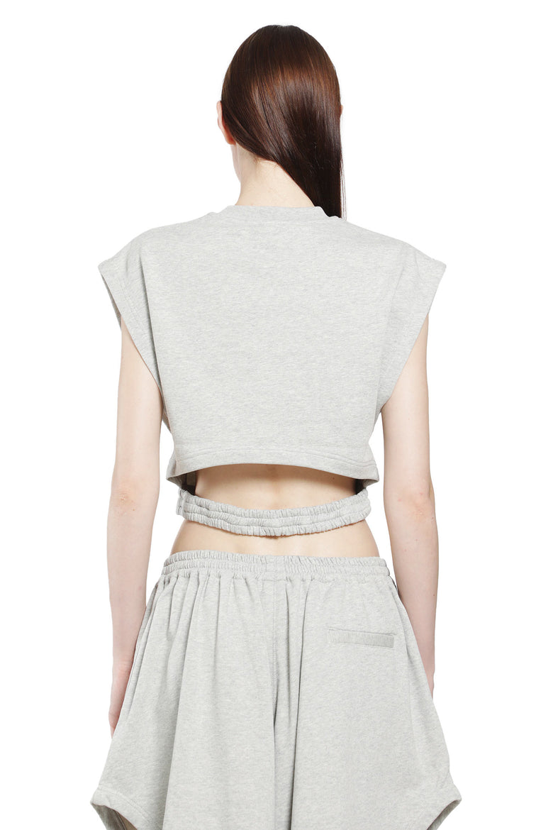ALAIA Fleece Jersey Top woman