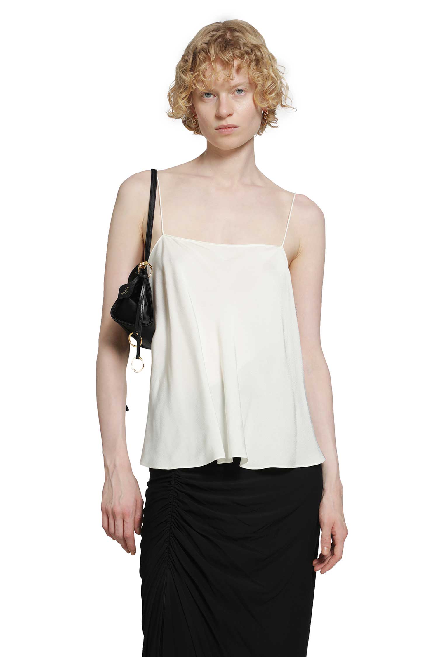 Tied Blouse in Viscose Cady