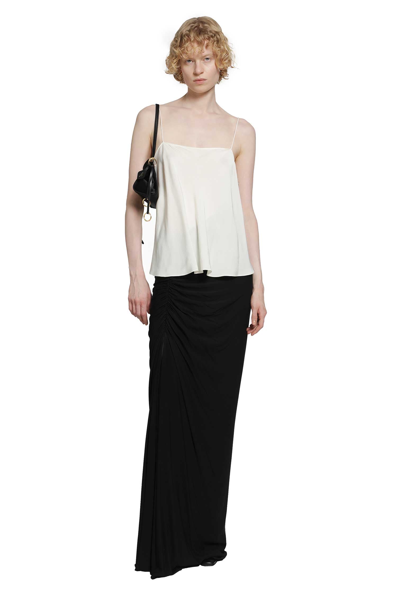 Tied Blouse in Viscose Cady