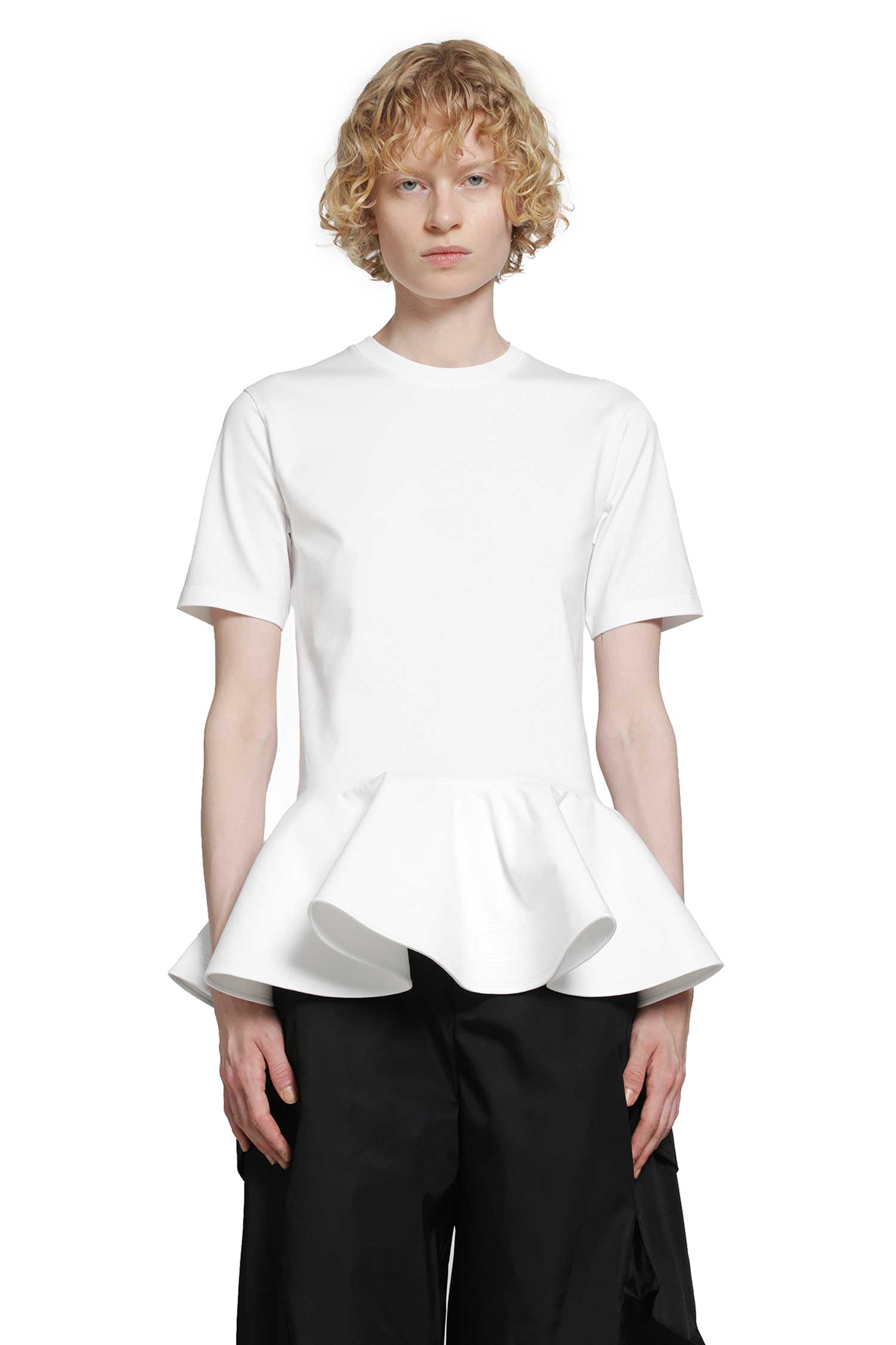 ALAIA Cotton Jersey Crinoline T-Shirt woman