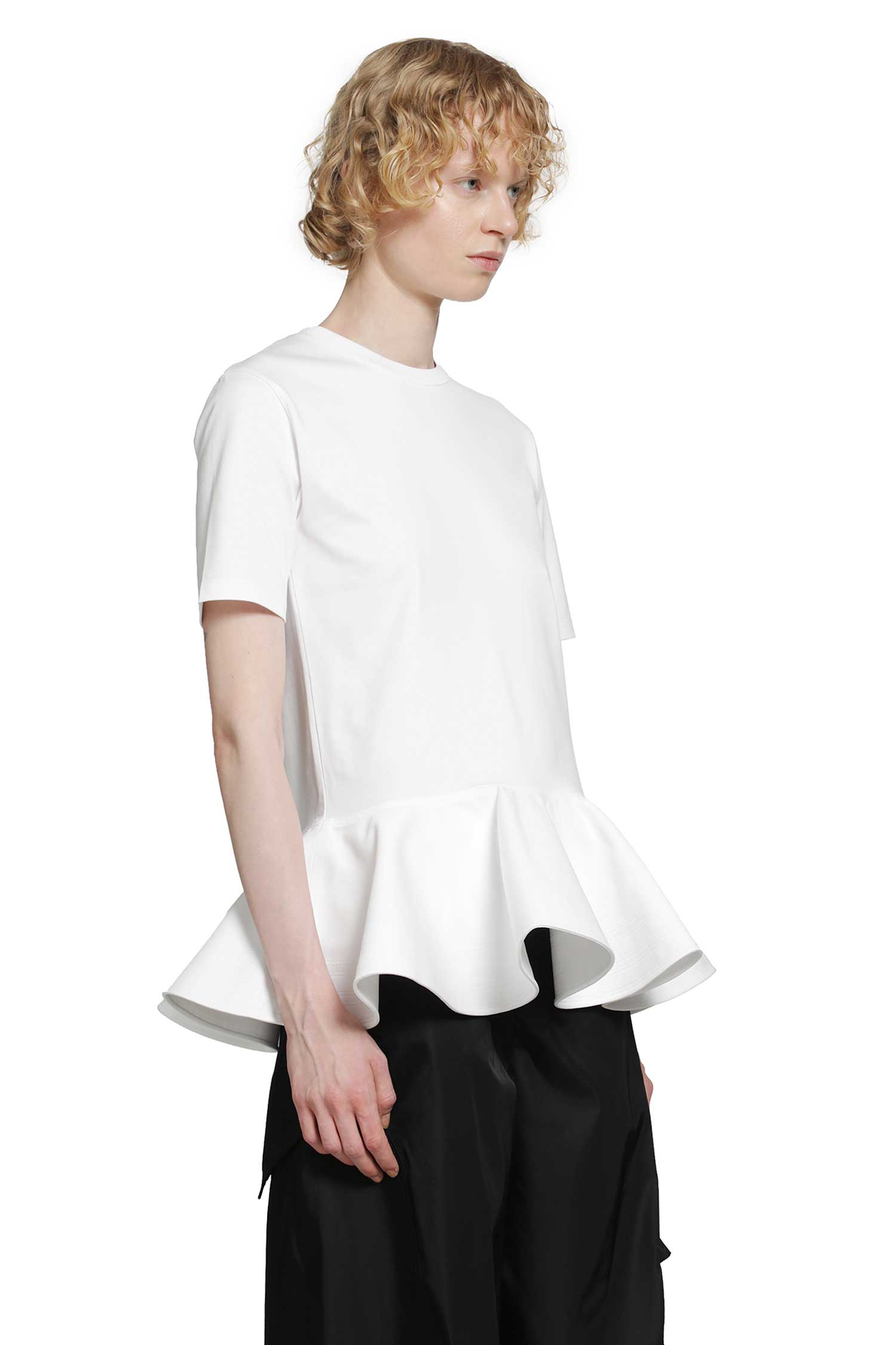 ALAIA Cotton Jersey Crinoline T-Shirt woman