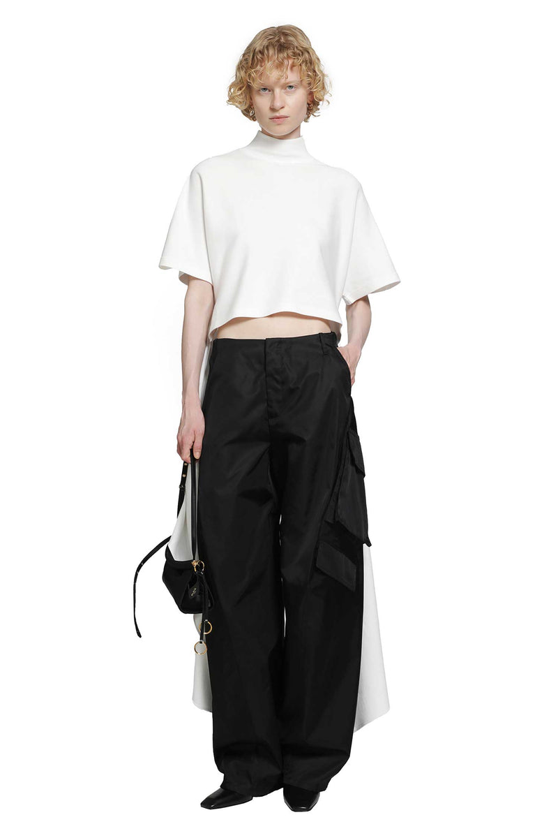 ALAIA Asymmetric Cotton T-Shirt woman