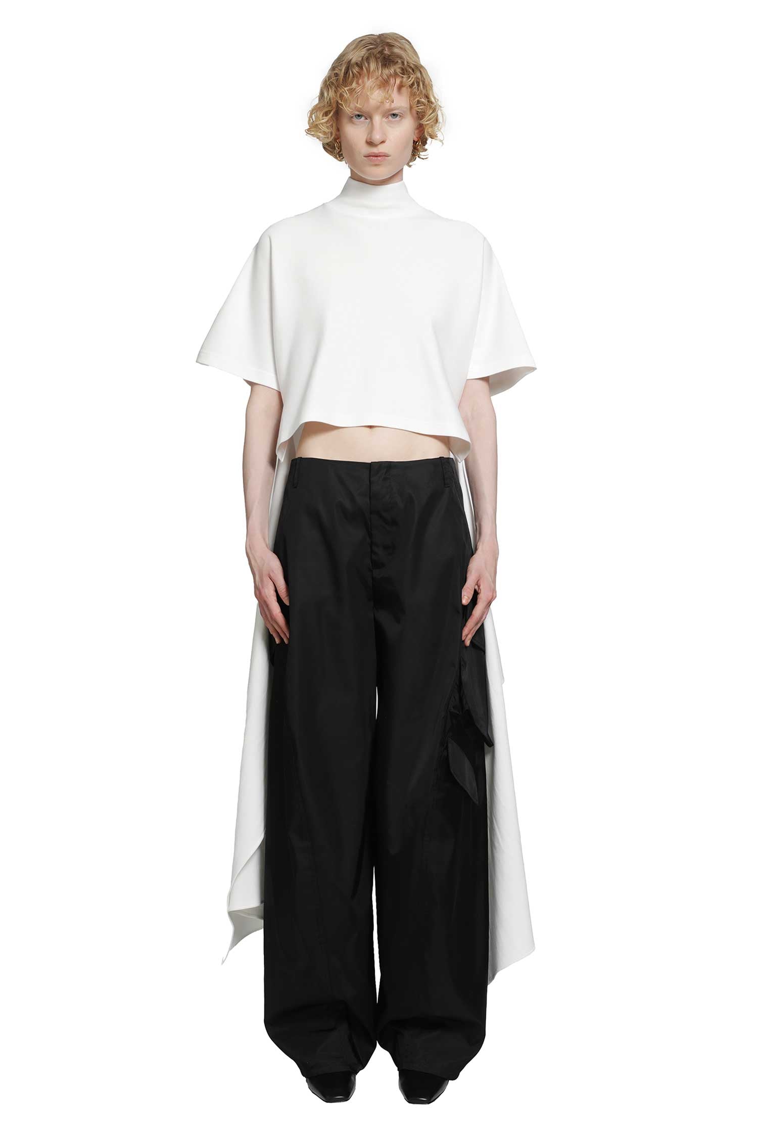ALAIA Asymmetric Cotton T-Shirt woman
