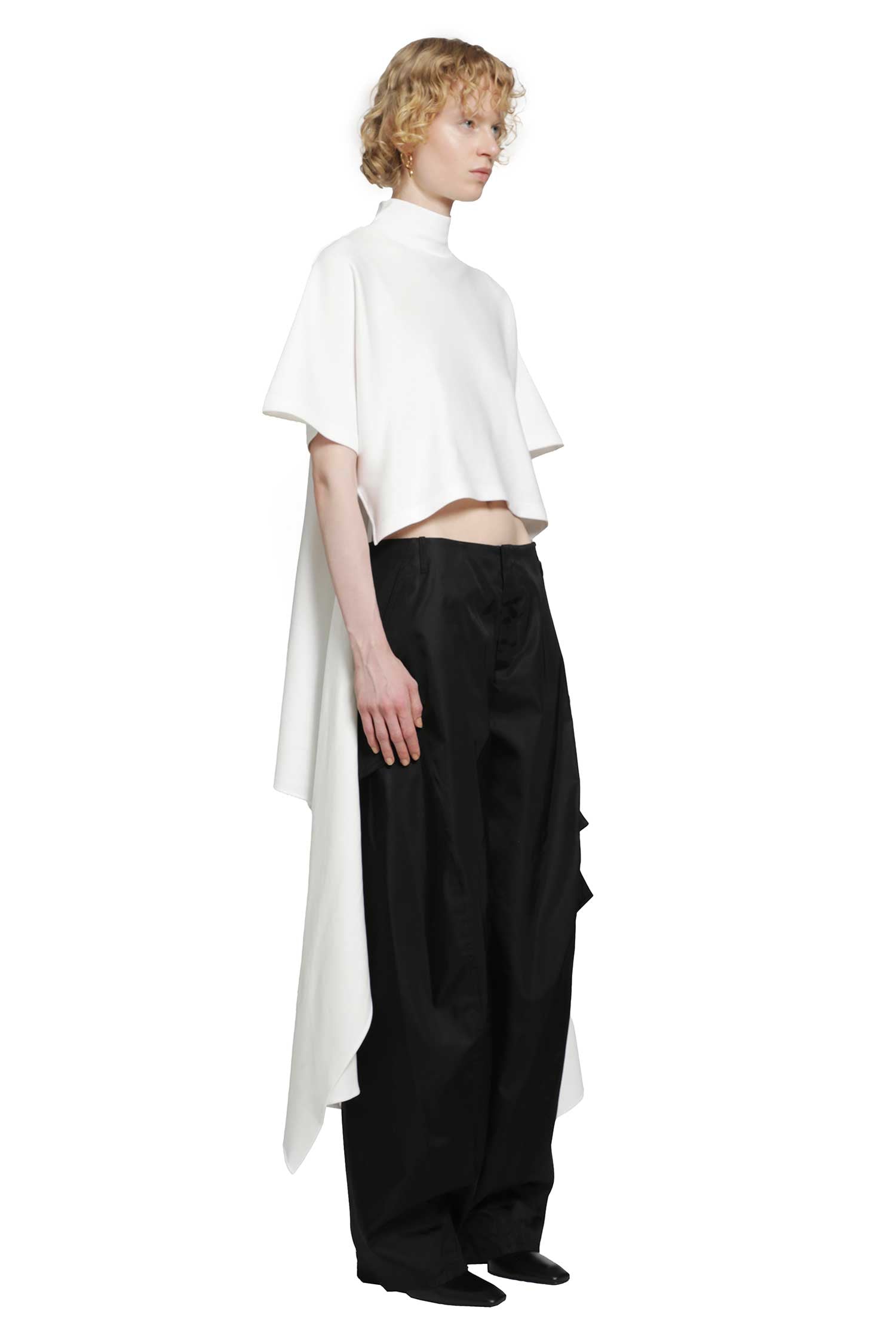 ALAIA Asymmetric Cotton T-Shirt woman