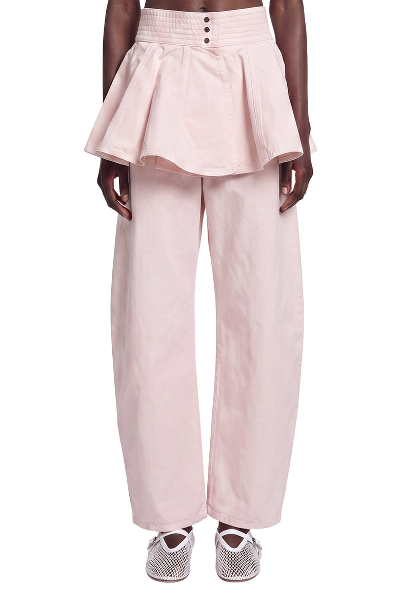 
              ALAIA Denim Peplum Belt Skirt woman
            
