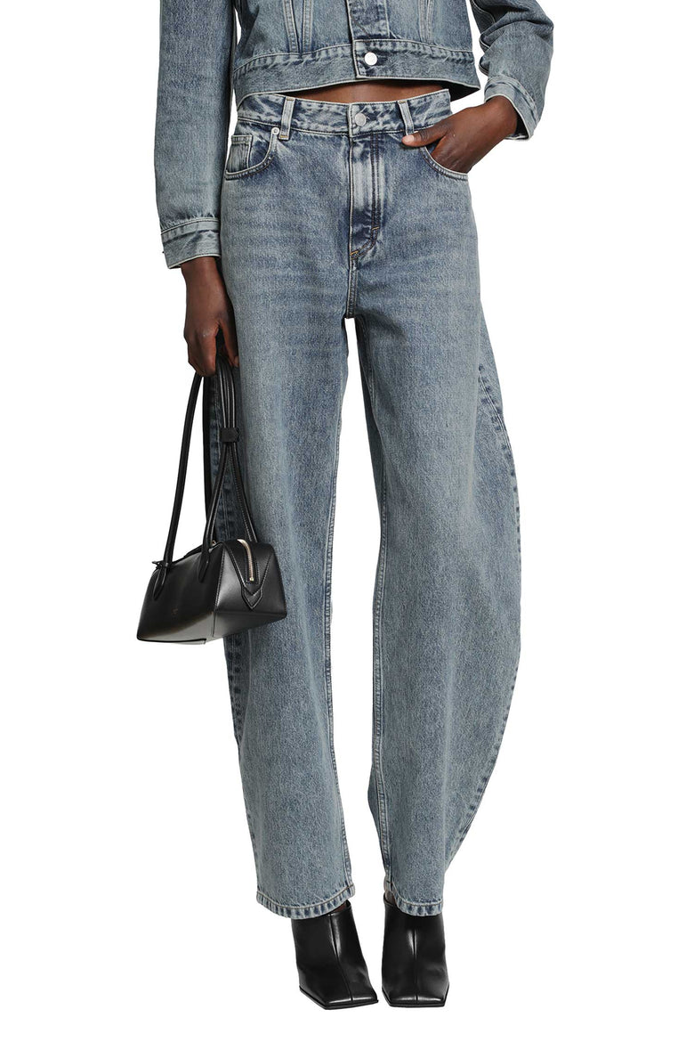 ALAIA Round Denim Jeans woman
