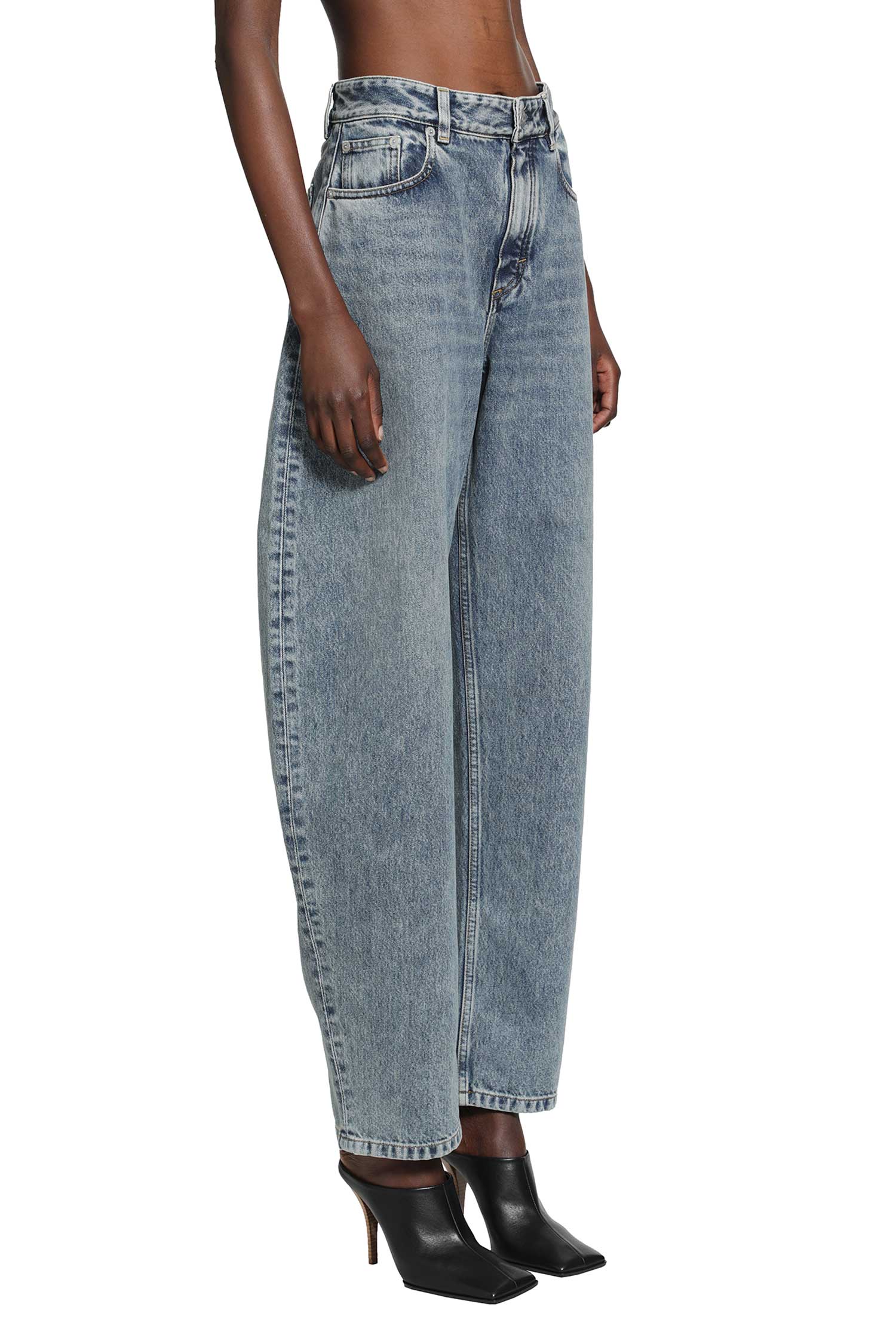 Round Denim Jeans