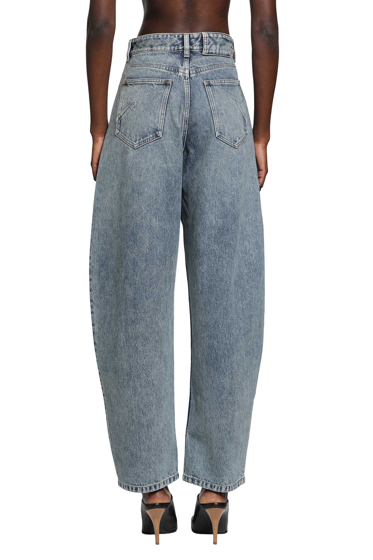 Round Denim Jeans