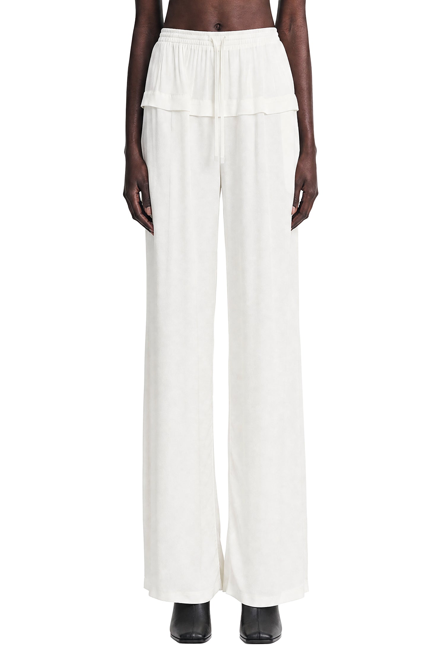 Peplum Viscose Cady Pants