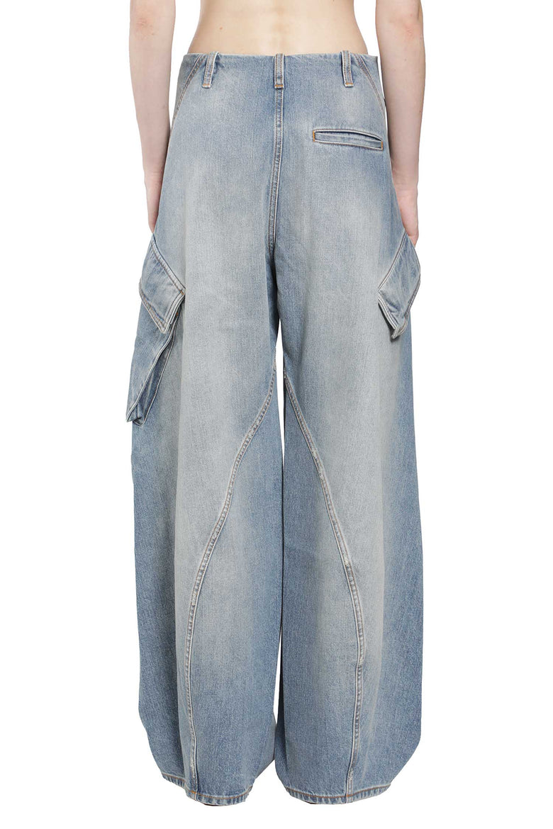 ALAIA Denim Cargo Pants woman