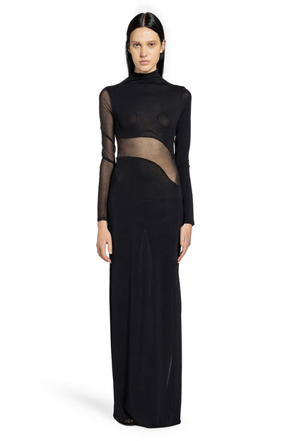 Silk-Knit Cut-Out Dress