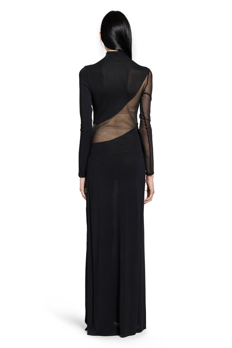 Silk-Knit Cut-Out Dress