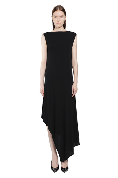Backless Jersey Crepe Dress