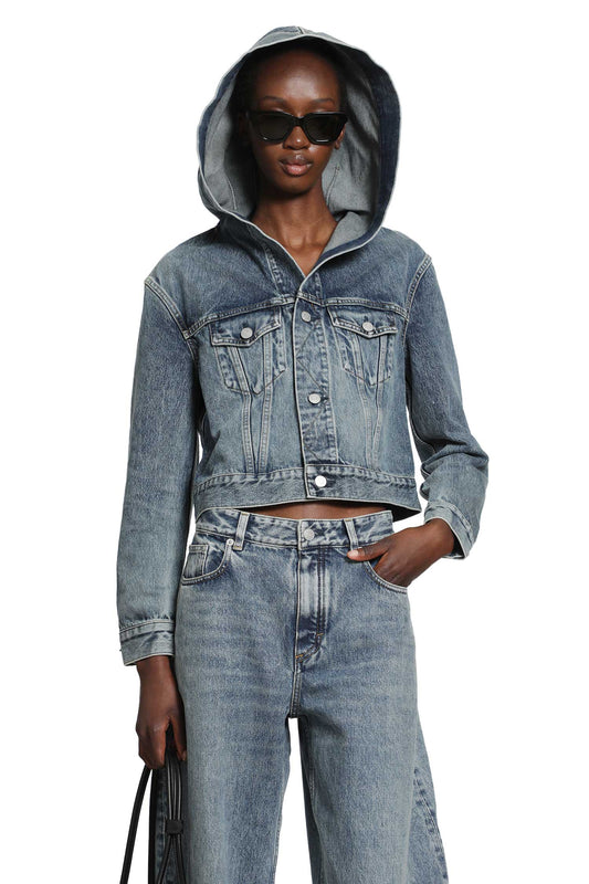 Hooded Denim Jacket