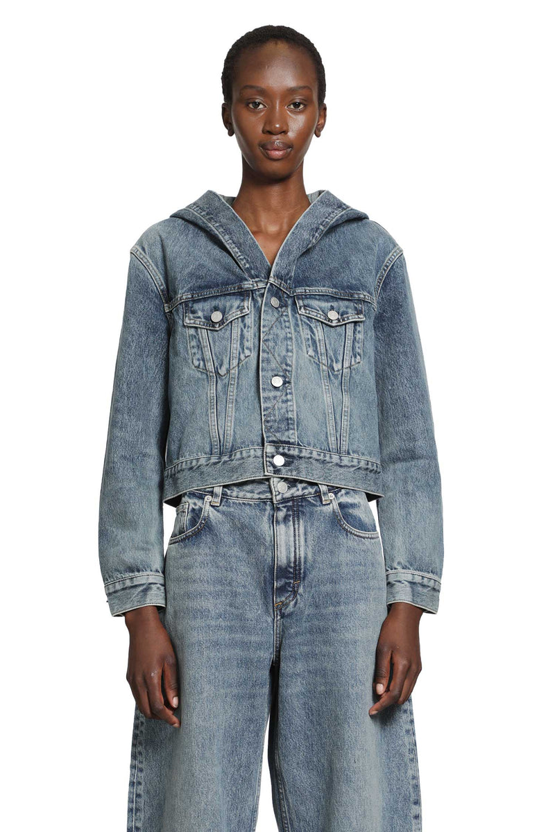 ALAIA Hooded Denim Jacket woman