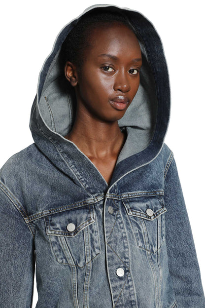 Hooded Denim Jacket