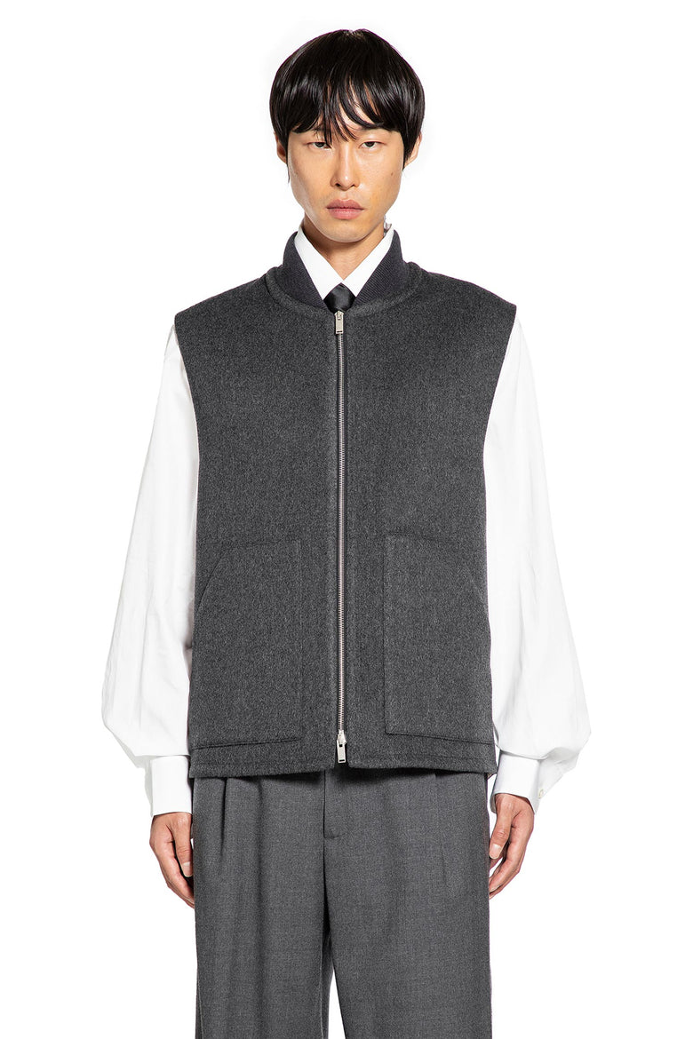 Wool Felt Bomber Vest