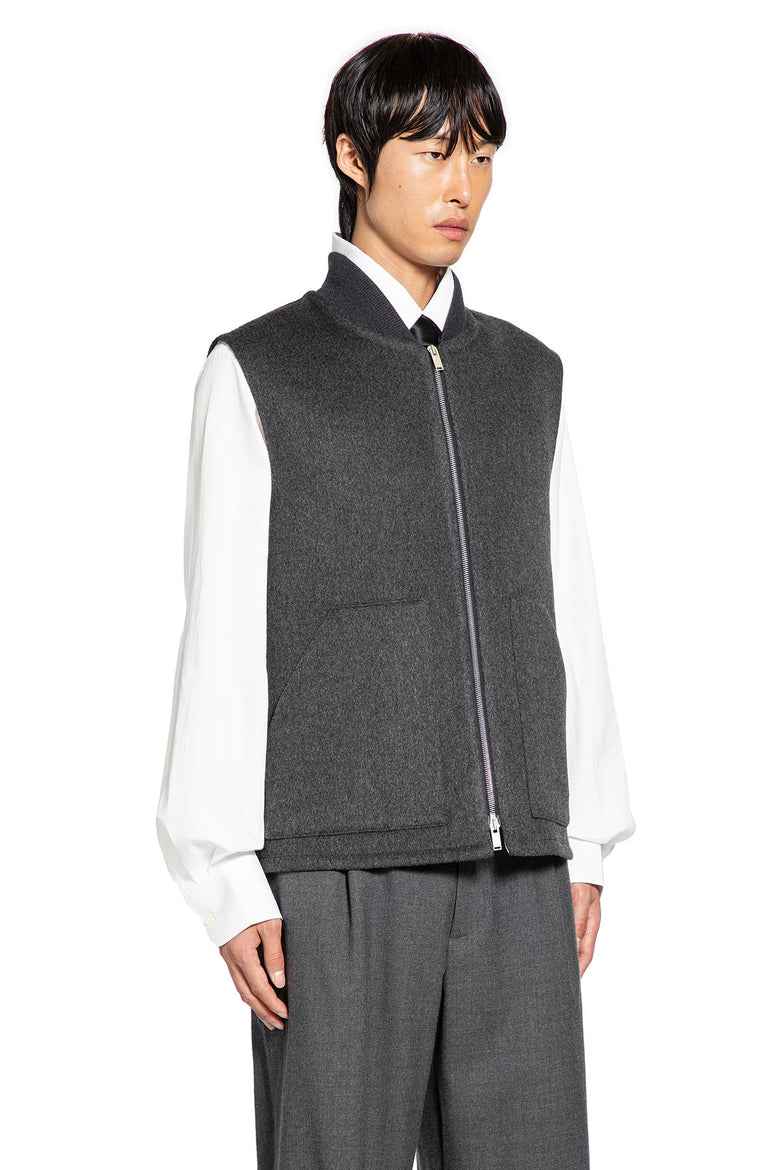 Wool Felt Bomber Vest