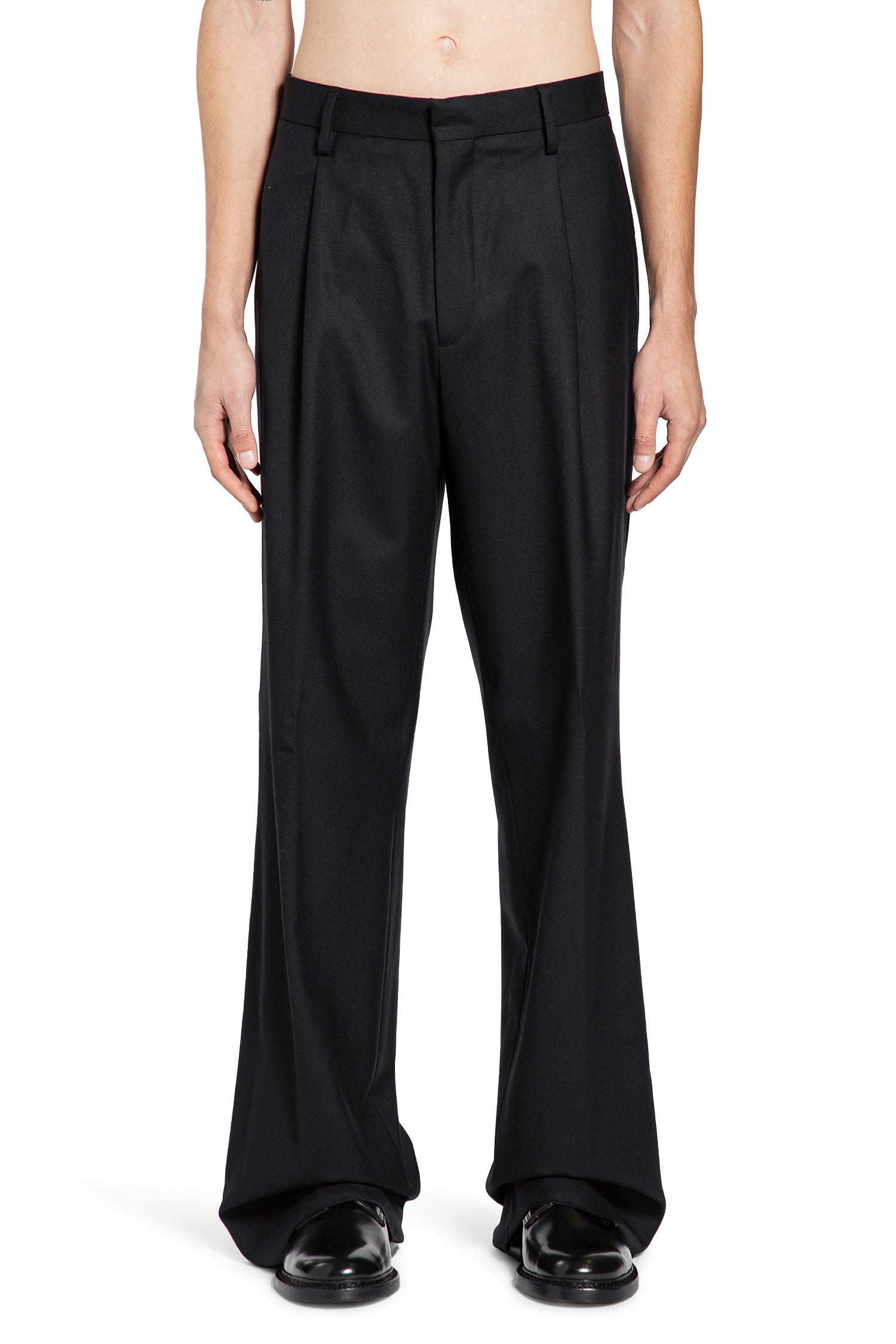 LARDINI MAN BLACK TROUSERS