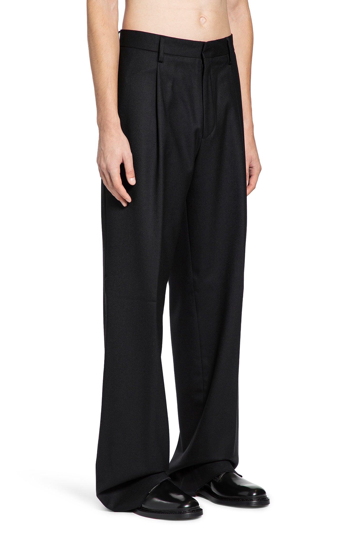 LARDINI MAN BLACK TROUSERS