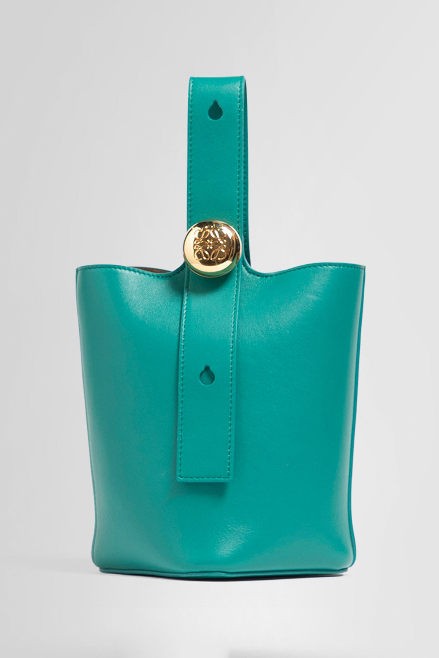 LOEWE WOMAN GREEN TOP HANDLE BAGS