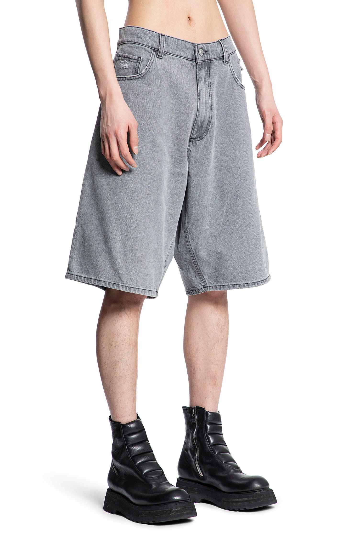 1017 ALYX 9SM MAN GREY SHORTS & SKIRTS