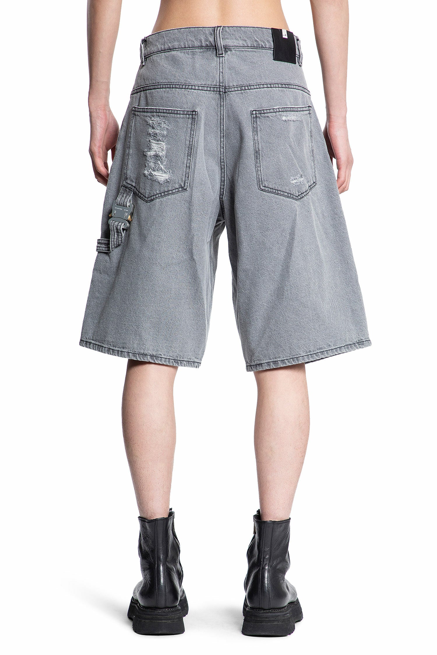 1017 ALYX 9SM MAN GREY SHORTS & SKIRTS