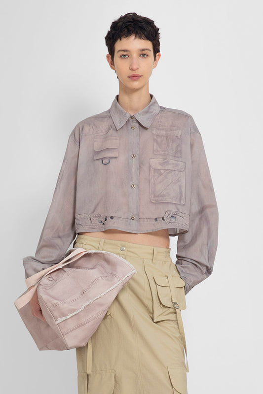 ACNE STUDIOS WOMAN BROWN SHIRTS