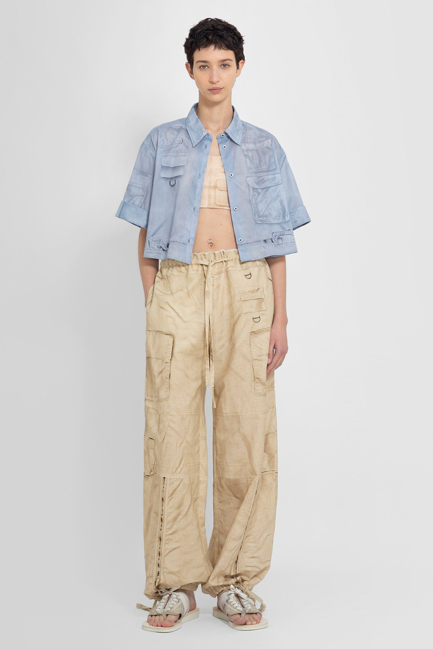 ACNE STUDIOS WOMAN BLUE SHIRTS