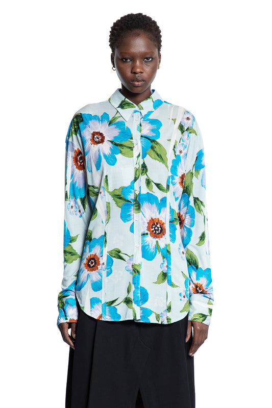 ACNE STUDIOS WOMAN BLUE SHIRTS