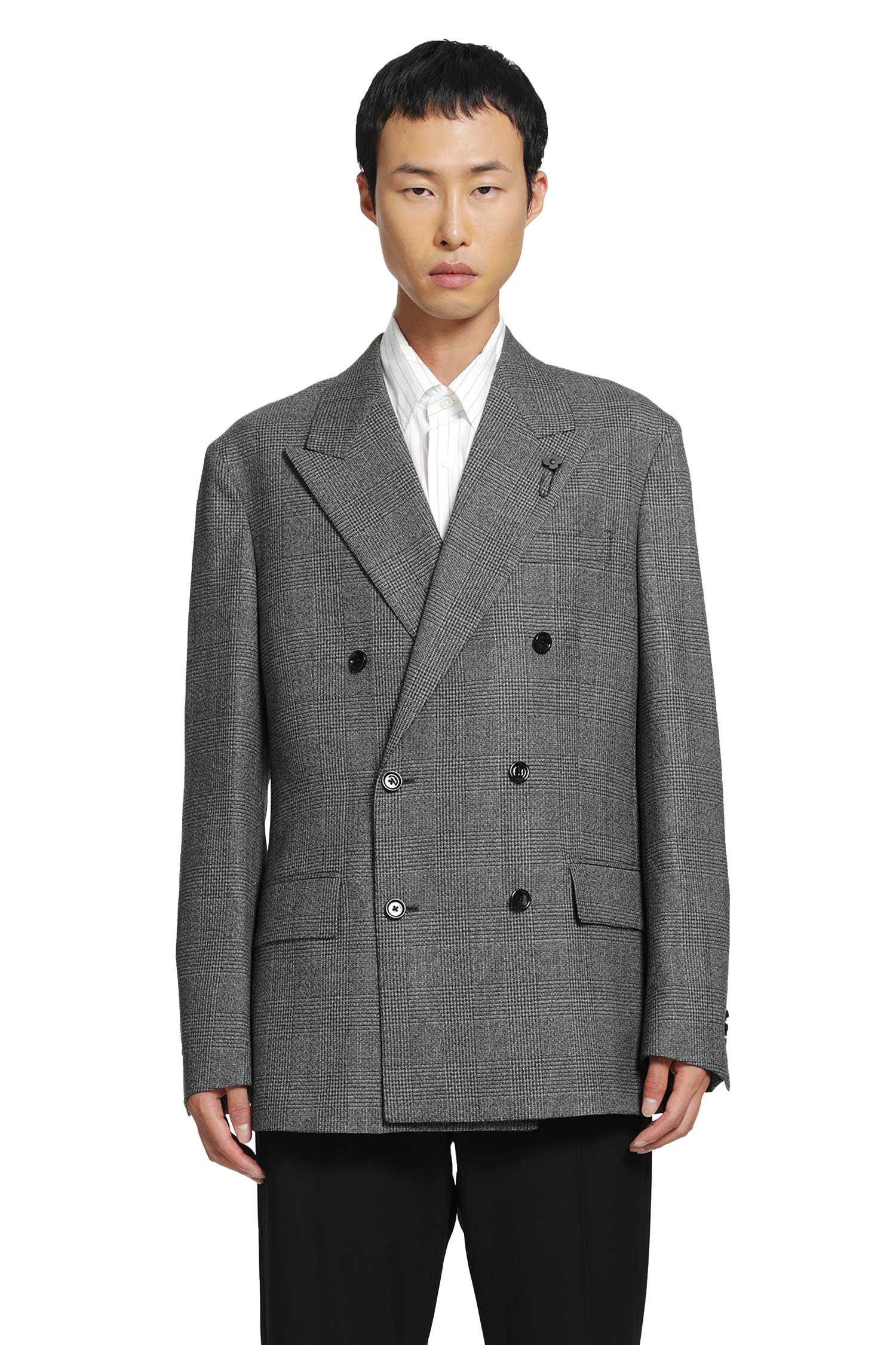 Prince of Wales Double-Breasted Blazer