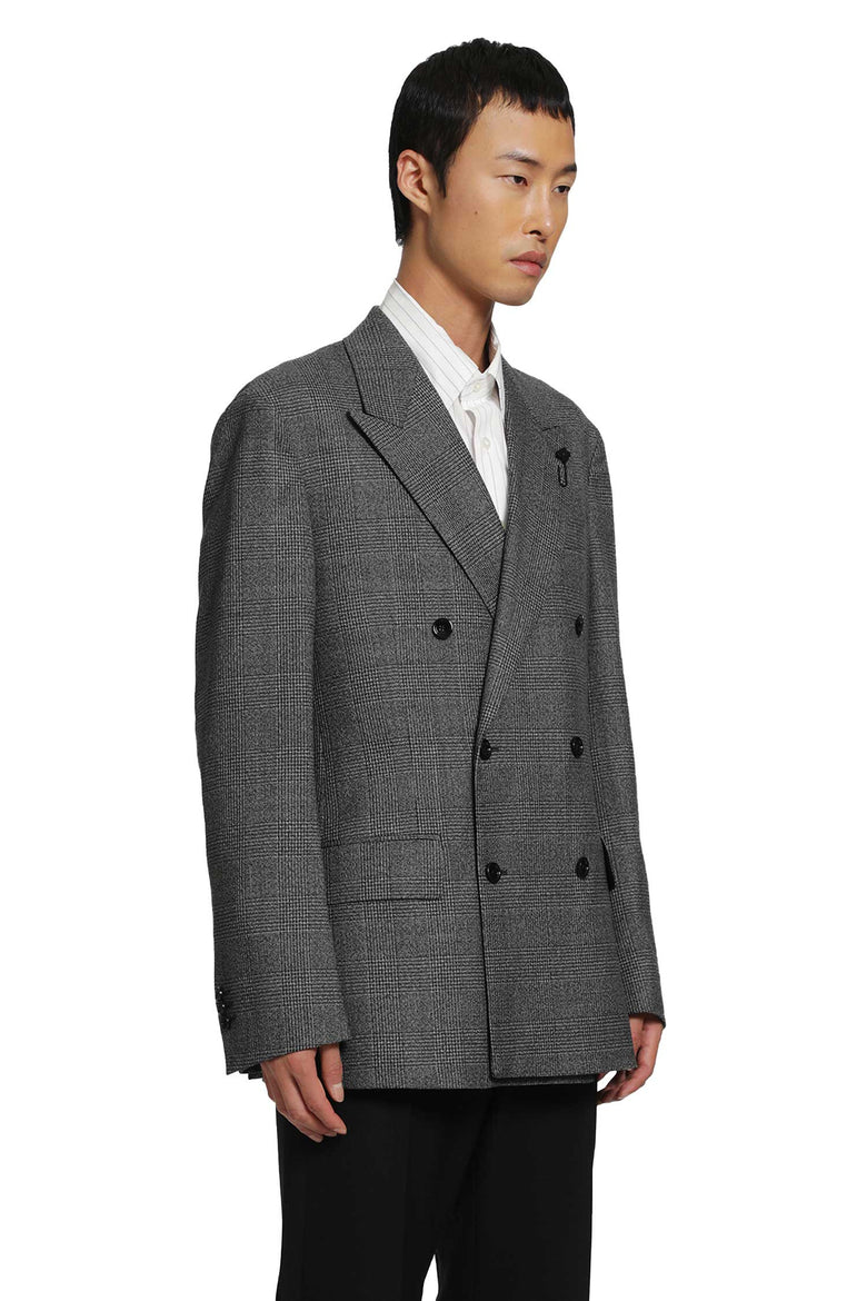 
              LARDINI Prince of Wales Double-Breasted Blazer man
            