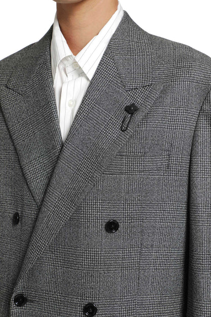 Prince of Wales Double-Breasted Blazer
