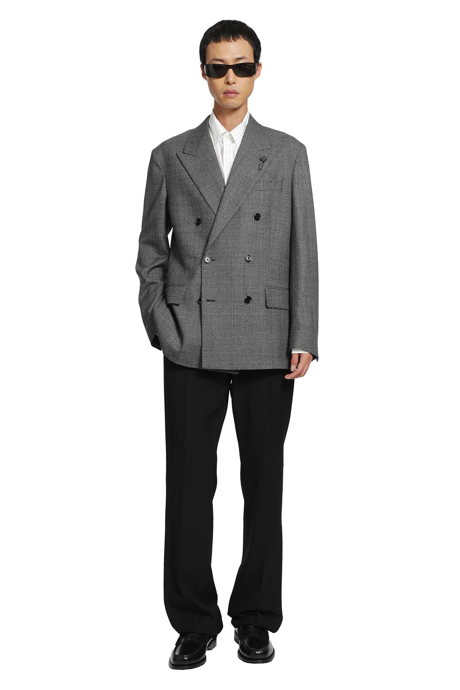 Prince of Wales Double-Breasted Blazer