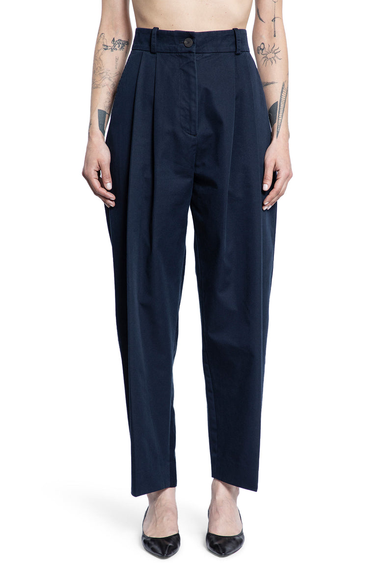 STUDIO NICHOLSON WOMAN BLUE TROUSERS