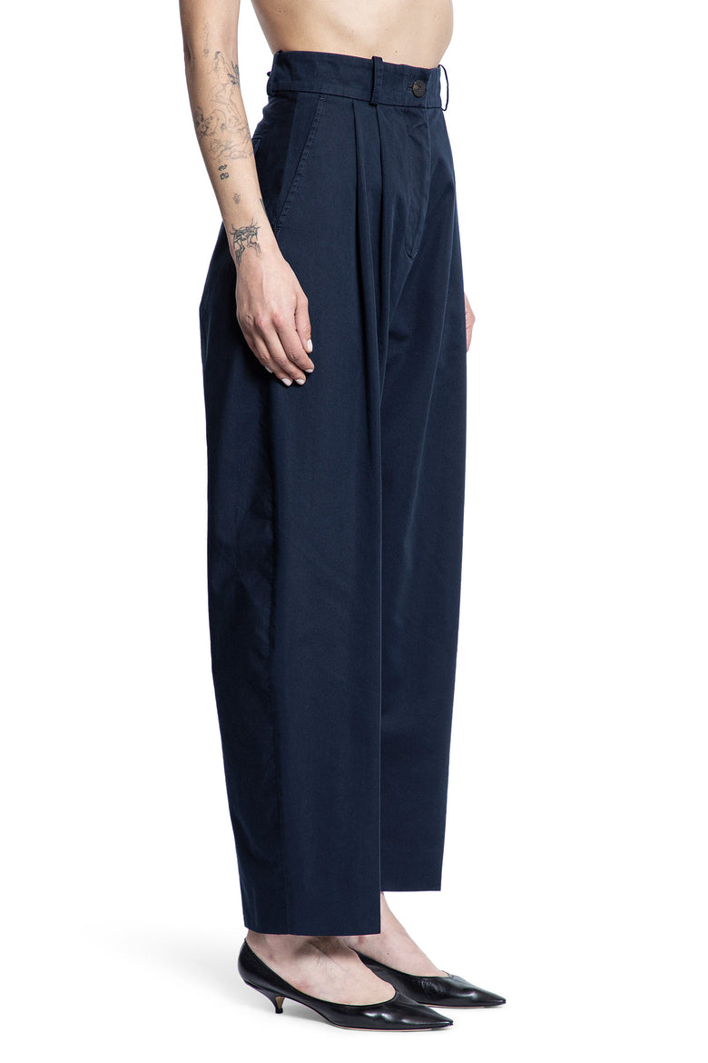 STUDIO NICHOLSON WOMAN BLUE TROUSERS