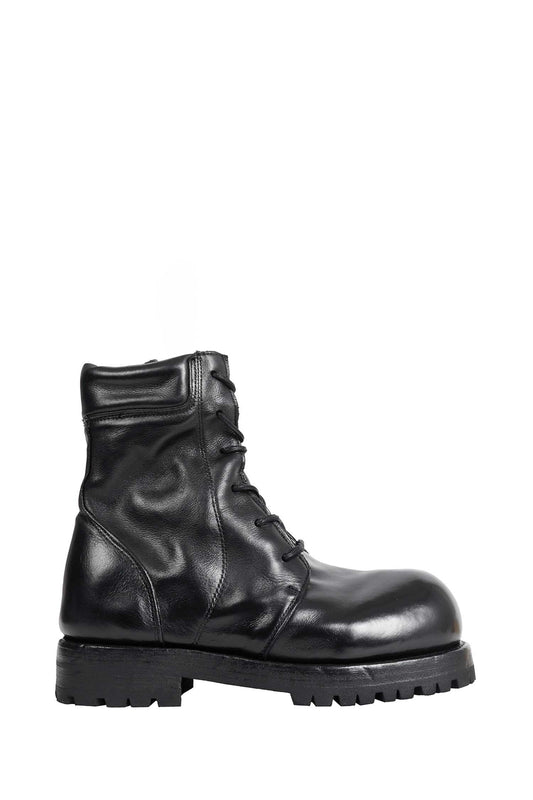 Moan 02  Leather Combat Boots