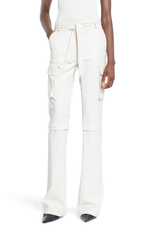 ANDREADAMO WOMAN WHITE TROUSERS