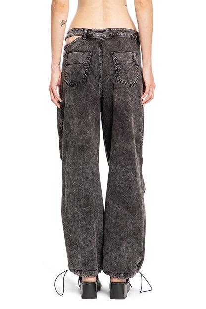 ANDREADAMO WOMAN BLACK TROUSERS