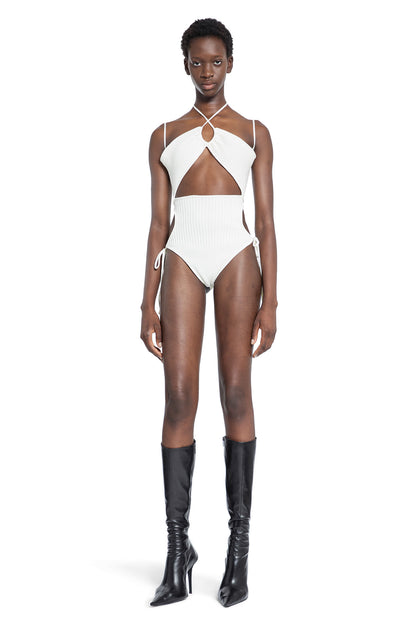 ANDREADAMO WOMAN OFF-WHITE BODYSUITS